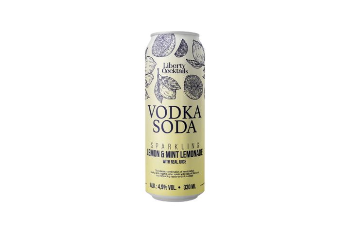 Vodka Soda Lemon & Mint Lemonade 330 ml