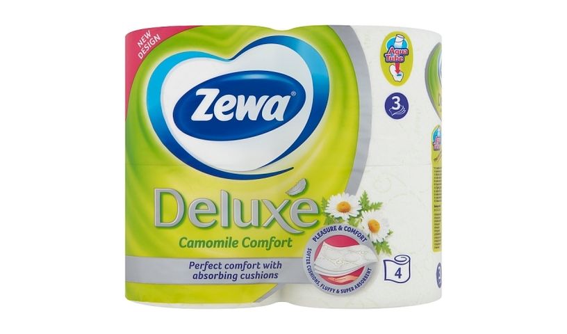 Zewa Deluxe Camomile Comfort toalettpapír 3 rétegű 4 tekercs