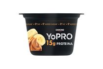 Danone YoPro magas fehérjetartalmú tejkészítmény banánnal-mogyoróvaj aromával édesítőszerekkel 160 g