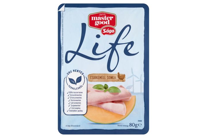 Sága Life szeletelt csirkemell sonka 80 g