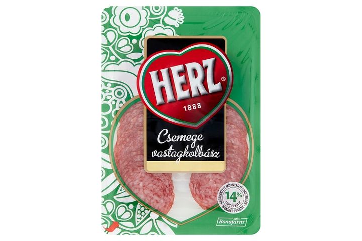 HERZ szeletelt csemege vastagkolbász 70 g