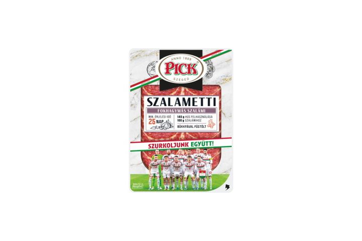 PICK Szalametti szeletelt fokhagymás szalámi 60 g