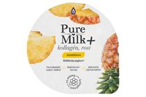 Pure Milk+ ananászos élőflórás joghurt, kollagénnel, élelmirost-forrás 150 g