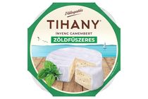 Tihany Válogatás Ínyenc Camembert zöldfűszeres zsírdús, lágy sajt 120 g