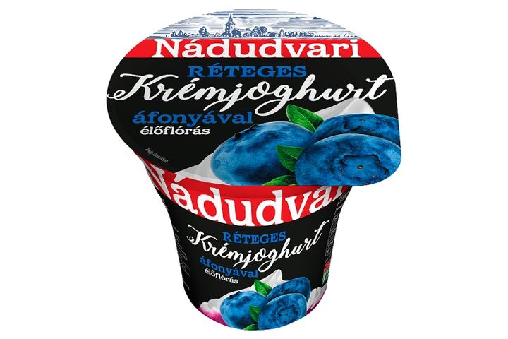 Nádudvari Cream Yoghurt with Live Cultures with Blueberries 180 g