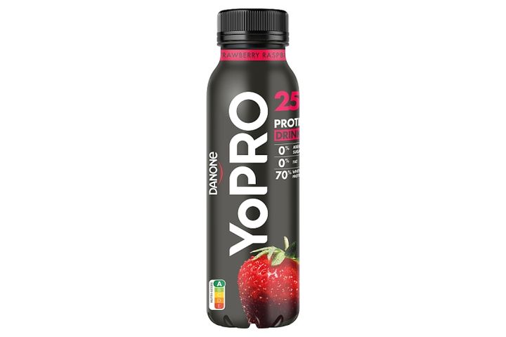 Danone YoPro High Protein Fermented Strawberry and Raspberry Flavor Milk Drink with Sweeteners 300 g