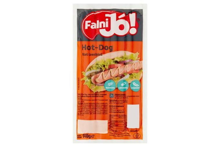 Falni Jó! füst ízesítésű hot-dog 140 g