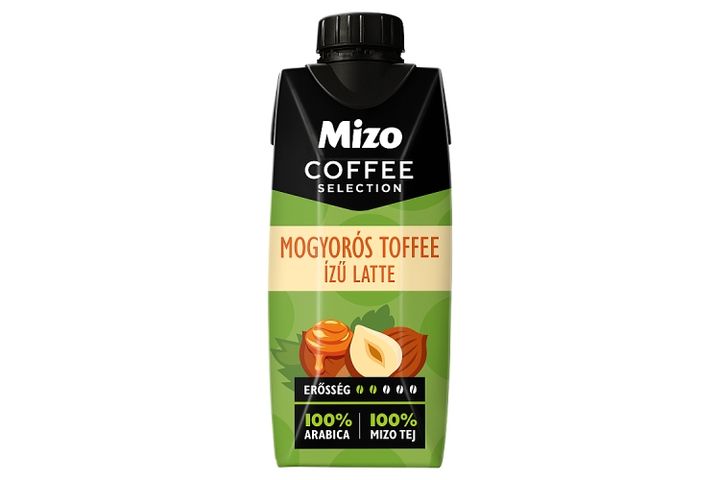 Mizo Coffee Selection mogyorós-toffee ízű UHT latte 330 ml