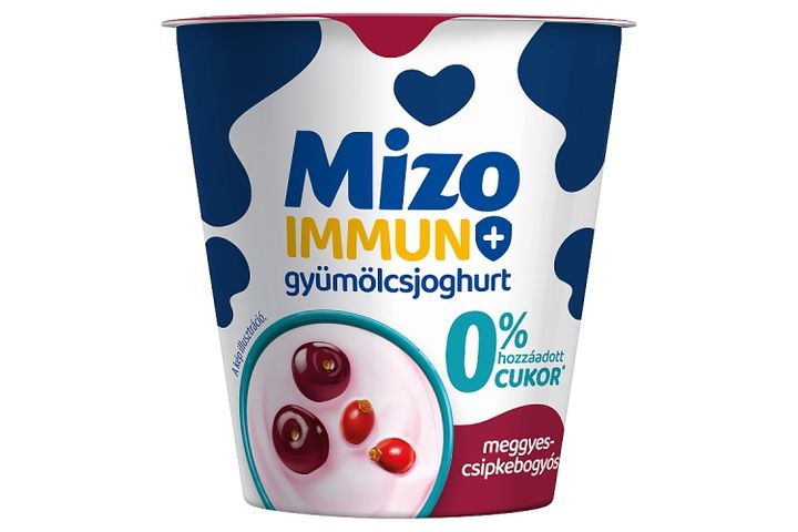 Mizo Immuno+ Cherry-Rosehip Lactose-Free Fruit Yogurt 125 g