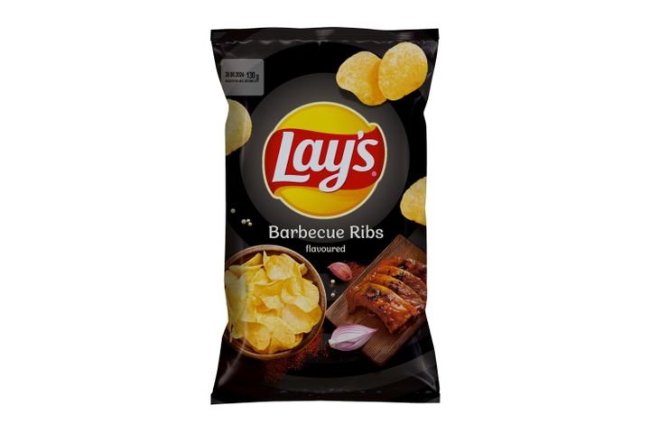 Lay's burgonyachips BBQ borda jellegű ízesítéssel 130 g