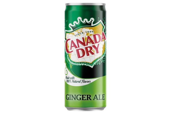 Canada Dry Ginger-Flavored Carbonated Soft Drink with Sugar and Sweeteners 330 ml