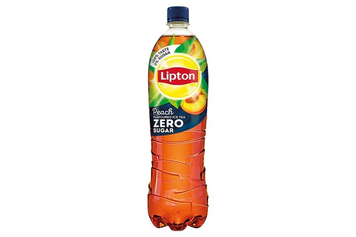 Lipton Ice Tea Zero Energy-Free Peach Flavoured Soft Drink with Black Tea Extract 1,5 l