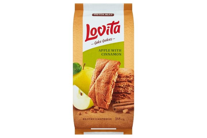 Roshen Lovita almás-fahéjas töltött teasütemény 168 g