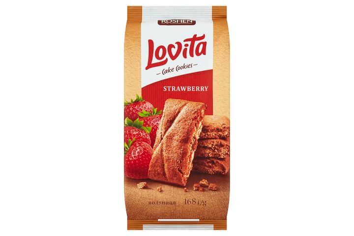 Roshen Lovita teasütemény epres töltelékkel 168 g