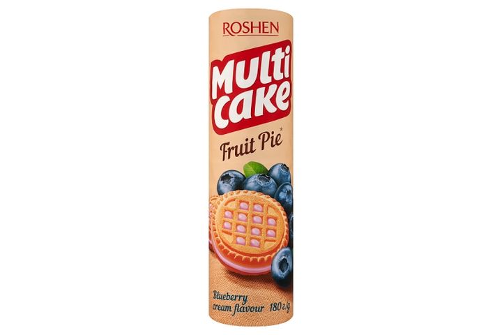 Roshen Multi Cake Biscuits with Blueberry Flavoured Cream Fillings 180 g