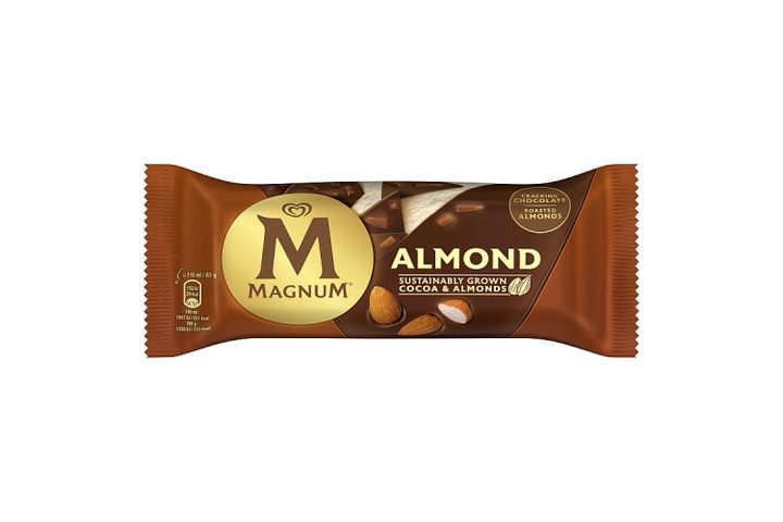 Magnum Almond vaníliás jégkrém tejcsokoládé bevonattal és manduladarabkákkal 110 ml