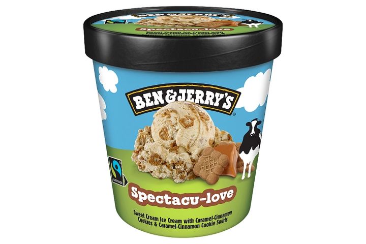 Ben & Jerry's Cream Flavored Ice Cream with Caramel-Cinnamon Biscuit Pieces 465 ml