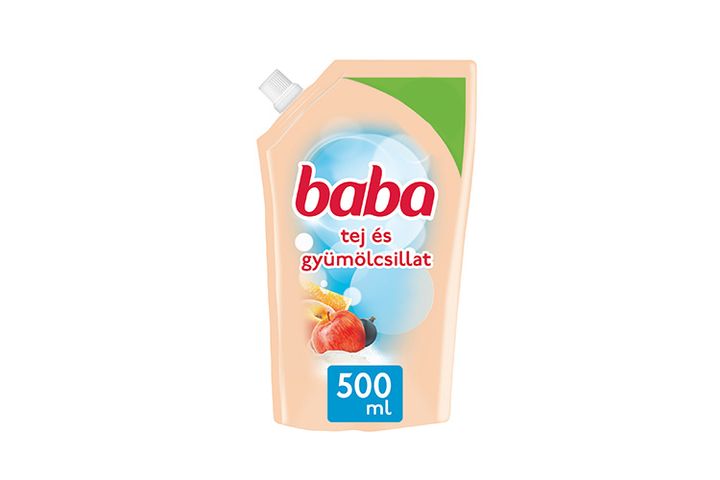 Baba tej és gyümölcs illatú folyékony krémszappan utántöltő 500 ml