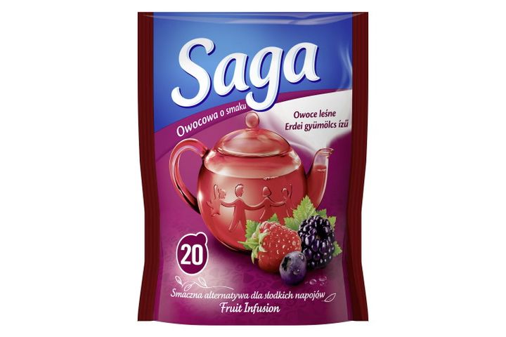 Saga Forest Fruit Flavoured Fruit Tea 20 Tea Bags 34 g