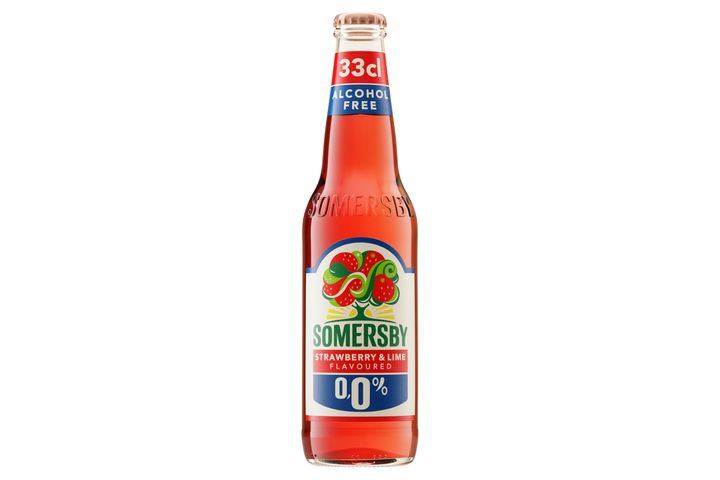 Somersby Strawberry & Lime Flavoured Alcohol-Free Carbonated Drink 0,0% 0,33 l