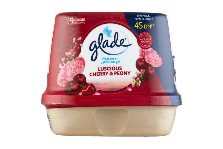 Glade Luscious Cherry & Peony fürdőszobai légfrissítő zselé 180 g