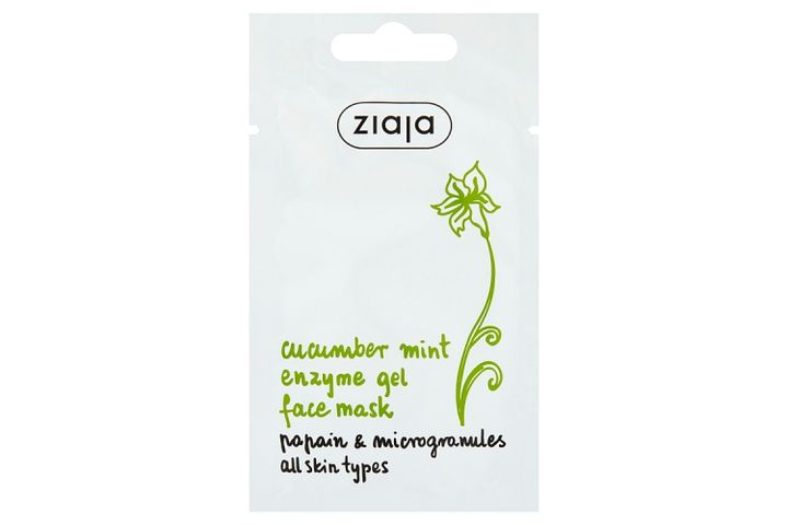 Ziaja Cucumber Mint Enzyme Gel Face Mask for All Skin Types 7 ml