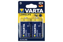 Varta Longlife Alkaline D Mono Batteries 2 pcs