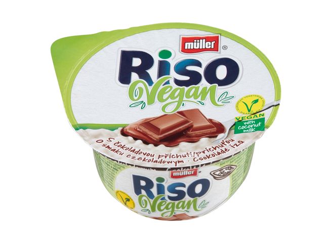 Müller Riso Vegan rizs desszert kókusztejjel és csokoládé ízű készítménnyel 160 g