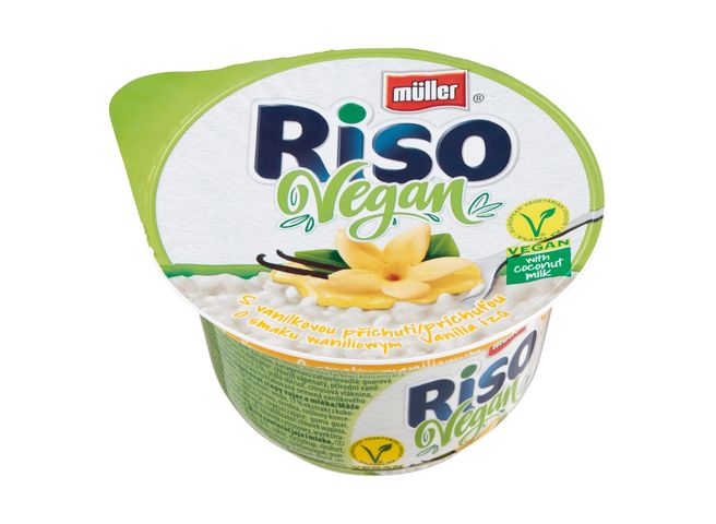 Müller Riso Vegan Rice Dessert with Coconut Milk and Vanilla Flavoured Preparation 160 g