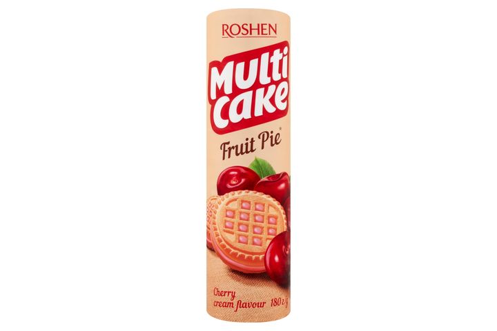 Roshen Multi Cake Biscuits with Cherry Flavoured Cream Fillings 180 g