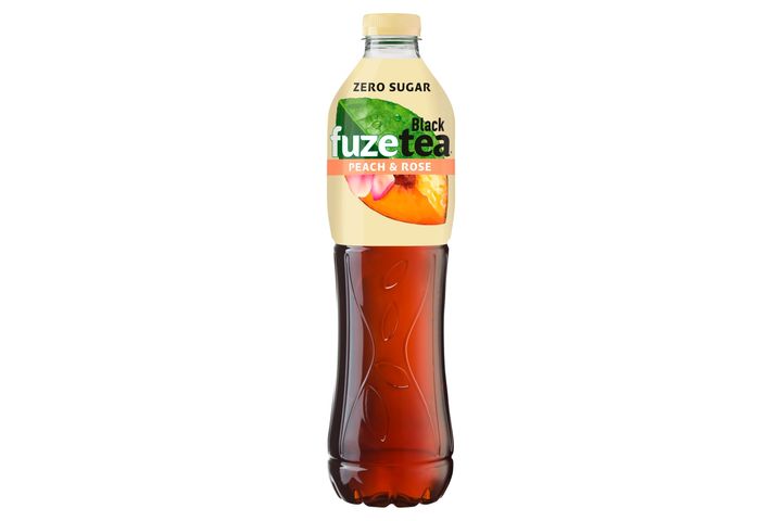 FUZETEA Zero Energy-Free Peach and Rose Flavoured Drink with Sweeteners 1,5 l