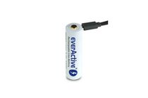 Everactive 18650 Li-ion akkumulátor 3,7V 3200mAh microUSB töltés, töltőkábellel, védett STIEA3200USB