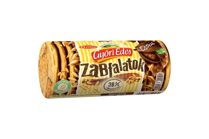 Győri Édes Zabfalatok Chocolate Oatmeal, Friable Biscuit 244 g