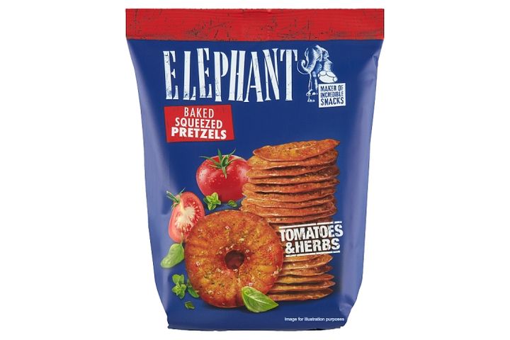 Elephant chips-tallér paradicsomos, fűszeres ízesítéssel 70 g