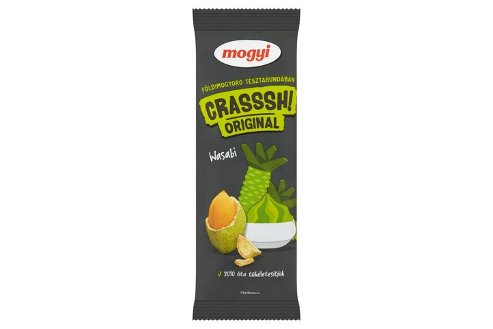 Mogyi Crasssh! Original Roasted Peanuts with Wasabi Flavoured Crispy Coating 60 g