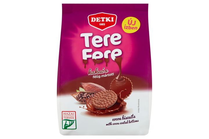 Detki Tere-fere Cocoa Biscuits with Cocoa Coated Bottoms 150 g