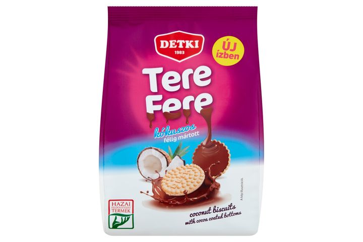 Detki Tere-fere kókuszos omlós keksz étbevonóval 150 g