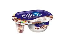 Danone Oikos Édes Kettes édesített joghurt vaníliaízű, csokoládéval bevont gabonacsillagokkal 102 g