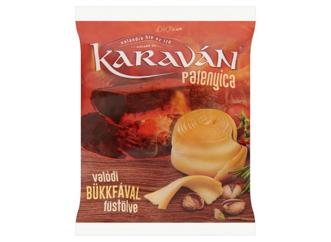 Karaván félkemény, félzsíros, füstölt parenyica sajt 105 g