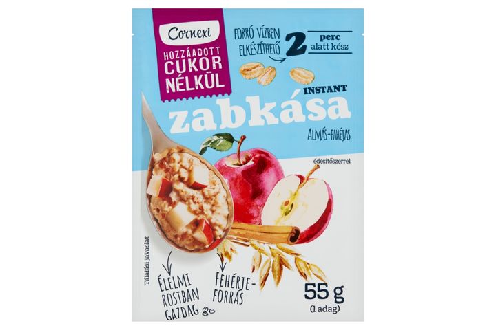 Cornexi Apple-Cinnamon Instant Oat Porridge with Sweetener  55 g