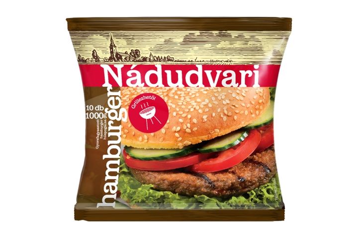 Nádudvari gyorsfagyasztott hamburger 10 db 1000 g