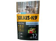 Julius-K9 GF Hypoallergenic Utility Dog Adult Gabonamentes Szuperprémium táp Vaddisznóval és Bogyókkal 340 g