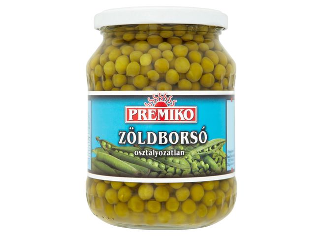 Premiko zöldborsó 680 g