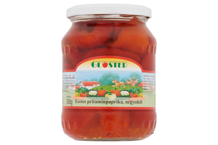 Gloster negyedelt ecetes pritaminpaprika 680 g