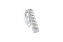 Stilo Hálózati kapcsolós elosztó 6db aljzat, 1,5fm  MT 3x1,5mm2 vezetékkel  STI958