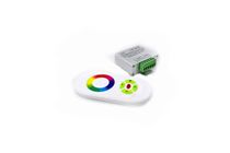 deLux LED szalag RF vezérlő 144W(12VDC), 288W(24VDC), 4Ax3CH, színtárcsás, 433,92Mhz, IP20, DEL1296