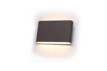 deLux Kata flat kültéri falra szerelhető lámpatest, fekete színű, LED 2x3W, 4000K, IP54  DEL1552