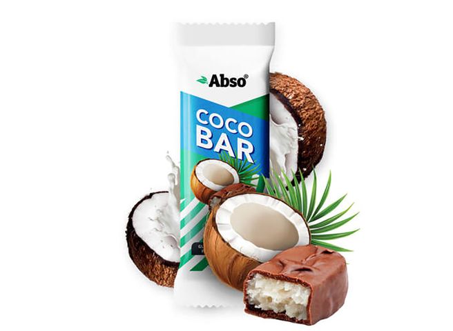 Abso Coco Bar coconut flavoured vegan dessert bar 35 g