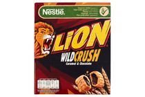 Nestlé Lion Wild Crush karamell- és csokoládéízű krémmel töltött ropogós gabonapehely 360 g