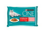 Purina One Sterilcat Wet Cat Food with Salmon and Carrots 4 x 85 g (340 g)